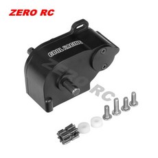 LCG 섀시 메탈 R2 변속기 V2 기어박스 MOA 스틸 기어 포함 1/10 RC 크롤러 자동차 SCX10 II DIY 업그레이드 부품 540 550 모터, 02 Assembled Black