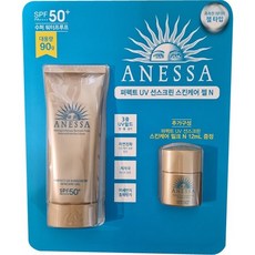 아넷사 퍼펙트 UV 스킨케어 젤 N 선스크린 SPF50+ PA++++ 90g + 12ml 세트