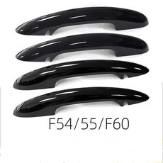 bmw 호환용 도어 핸들 커버 미니 쿠퍼 F54 F55 F60 컨트리맨 광택 자동차 외부 부품 블랙 트림 4 개, [01] f55, 4개