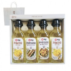 백설 NH 3호 식용유 선물세트 카놀라유 요리유 명절 추석 설 선물, 1세트, 500ml