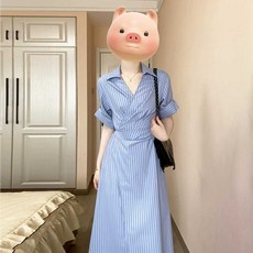 나솔사계 85회 18기정숙 블루스트라이프반팔원피스 시크모던 캐주얼
