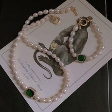 진주목걸이반지셋트