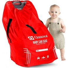 비행기용 유아용 카시트 여행용 가방 컨버터블 캐리어 부스터 시트에 쉽게 맞는 내구성이 뛰어난 카시트용 게이트 체크백일반 블루, Red, Regular, 1개