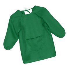 ZCD 키즈 아트 스몰 어린이 방수 아티스트 페인팅 앞치마 긴 소매 포켓, 설명, 설명, 1-5T 용 녹색