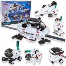 Tomons STEM Toys 6-in-1 태양열 로봇 키트 학습 과학 빌딩 완구 를위한 로봇으로 구동되는 교육용 8 9 10-12 세 소년 소녀 선물