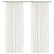플라워윙 IKEA ALVINESPET 앨빈 스페이즈 그물 두 폭 145X2 5메터, 그레이화이트, 145x250 센치