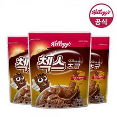 켈로그 대용량 시리얼 첵스초코 1200g x3개, 1.2kg, 3개