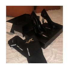 Ysl Opium Pumps Black 37 (6-6.5) Comes With Novelty Pin