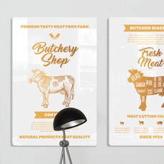 고기부위아크릴액자