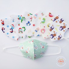 초소형 유아용1세~3세 3D 입체형 4겹 kc인증 일회용마스크 20매