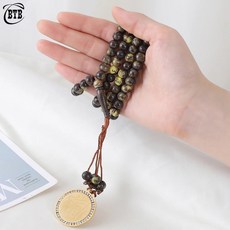 염주팔찌 Prayer Multilayer 99 Rosary Beads Bracelet Buddhist Buddha Arabic Muslim Tasbih Bracelets Neckl