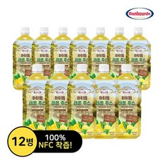 [KT알파쇼핑][레몬100][보넬드] 아이엠 레몬주스 12병 (1 000ml X 12병), 12개, 1L