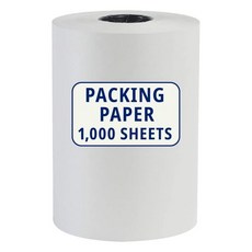 BOX 미국 포장지 롤 1440L x 18W - 길이 17인치 1000매 배송 포장 보관 및 이동 용품용 대형 흰색 신문지, Packing Paper Roll, 1440' x 20", 1개