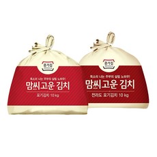 종가 맘씨고운 (포기/전라도포기) 김치 10kg +(증정)열무김치400g, 맘씨고운 포기김치 10kg, 1개