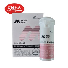 마스터바이옴 지노 마스터 170mg x 30캡슐/JL, 30정, 5개