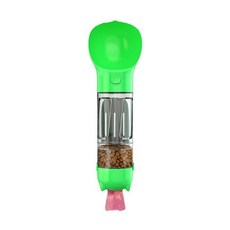 지엘종합상사 반려동물 4in1 휴대용 물병, 300ml 그린, 1개
