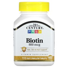 21세기 센트리 비오틴 800mcg 삼키기 쉬운 정제, 1개, 110정