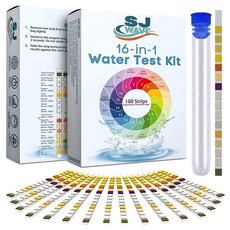 16 in 1 음용수 테스트 키트 |고감도 스트립 pH 경도 염소 납 철 구리 질산염 아질산염 검출 | 수족관 수영장 우물 및 수돗물용 가정용 정수, 1개