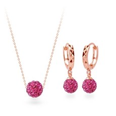 루비목걸이14k귀걸이세트