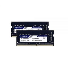 Timetec 16GB DDR4 2666MHz(DDR42666) PC421300(PC42666V) NonECC 언버퍼드 1.2V CL19 2Rx8 듀얼 랭크 260핀 SODIMM, 8GB 키트(2x4GB)