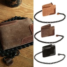 트립머신 Rodeo Wallet / 바이크 라이더 핸드메이드 소가죽 체인 지갑 라이더 악세사리, 1개, Vintage Tan