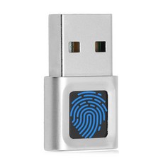 Yoidesu 273488 USB 지문 인식기 360도 터치 빠른 매칭 고감도 헬로 10개 자동 개선 로그인 Win 노트북 컴퓨터용 소형 사이즈