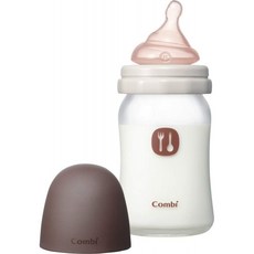콤비 테테오 수유의 표본 LiCO 젖병 내열 유리 160ml (S 사이즈 젖꼭지 포함) 모카
