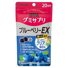 UHA 味覺糖 保健軟糖藍莓EX, 40顆, 1包