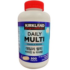 KIRKLAND SIGNATURE 커클랜드시그니춰 데일리 멀티비타민 앤 미네랄, 500정, 1개