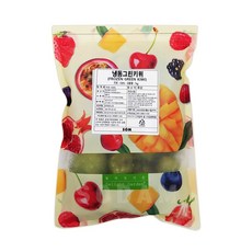 솜 냉동그린키위 홀 3kg(1kgx3팩) / 국산 스무디 쥬스용
