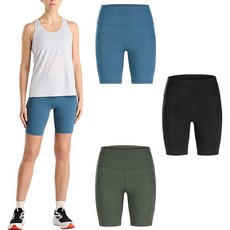 아크테릭스 엣센트 런 하이라이즈 숏팬츠 8인치 등산 런닝 반바지 여성