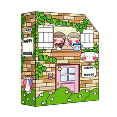[소워니놀이터] 행복한 우리집 스퀴시북 DIY 만들기 세트, 기본+손코팅지(40장)+양면 테이프+투명 테이프, 1개 기본+손코팅지(40장)+양면 테이프+투명 테이프