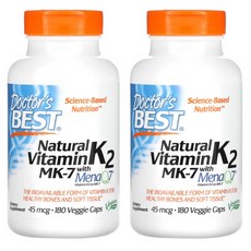 Doctor's Best MK 7 Natural Vitamin K2, 180정, 2개