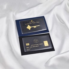 24K 골드바 저중량 1g 선물 카드형 행운의열쇠 비상금