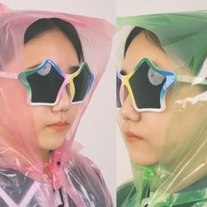 유아 아동(키즈) 성인용 장마철여행휴대다회용 국내산일회용비옷, 어린이 5세용 색상랜덤