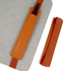 다이어리 스트랩 펜홀더 브라운 연필케이스, 1개, 원컬러