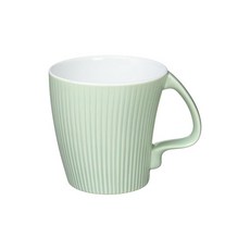 시라야마토기 머그 페일 그린 매트 약 9.5×9.5cm 370ml 스트레치 하사미야키 일본제, 1개, 499ml