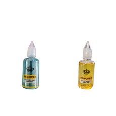 Zeyuan 가발 접착 성 접착제 제거제 액체 머리 연장 공구 2x 테이프 헤어 익스텐션 용 접착 테이프 리무버, 1개, As Described