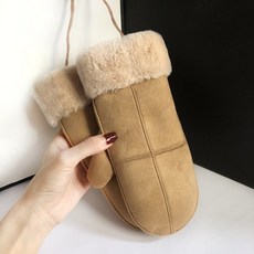 데일리 무스탕 기모 벙어리장갑