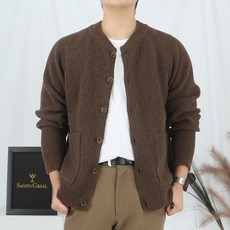 남자라운드넥가디건