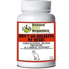 Natura Petz Organics Dont Go Breaking My Heart 고양이 보충제 90 count, 1개