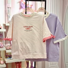 로엠걸즈반팔티