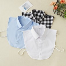 마인드에프 페이크 칼라 남녀 공용 봄가을 페이크 카라 카라 배기 화이트 컬러 스웨터 카라 셔츠넥 G