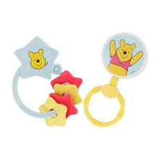 디즈니 미키 캐릭터 모양 딸랑이 및 키링 치발기 2팩 프리미엄 유아 생일 장난감 유아 치발기 장난감 신생아 샤워 선물로 적합