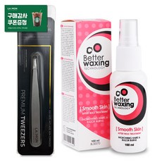 베럴왁싱 인그로운방지 스무드 스킨 100ml + 래쉬몬스터 슬랜트 트위져 1개, 1세트