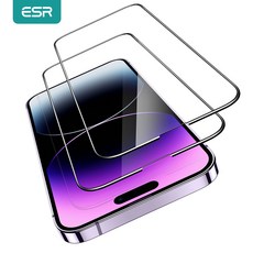 ESR 스마트폰 5g 업그레이드 강력한 보호 스크린 필름 아이폰 호환 14 프로 맥스 아모라이트 보호대 유리