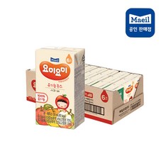 맘마밀 요미요미 유기농주스 사과배, 125ml, 48개