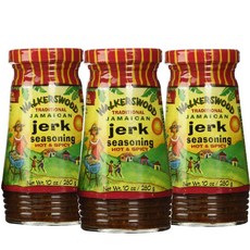 Walkerswood Hot & Spicy Traditional Jamaican Jerk Seasoning – (3 워커스우드 핫 & 스파이시 전통 자메이카 저크 시즈닝 – (3팩, 283g, 3개