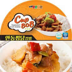 안동찜닭 즉석 컵밥 간식 조리식품 찜닭컵밥 380g X 간편 즉석식품 분식재료 7 1 EA, 1개