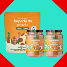 슈퍼너츠 땅콩버터 크런치 460g 2개 그래놀라 150g 1개 1셋트